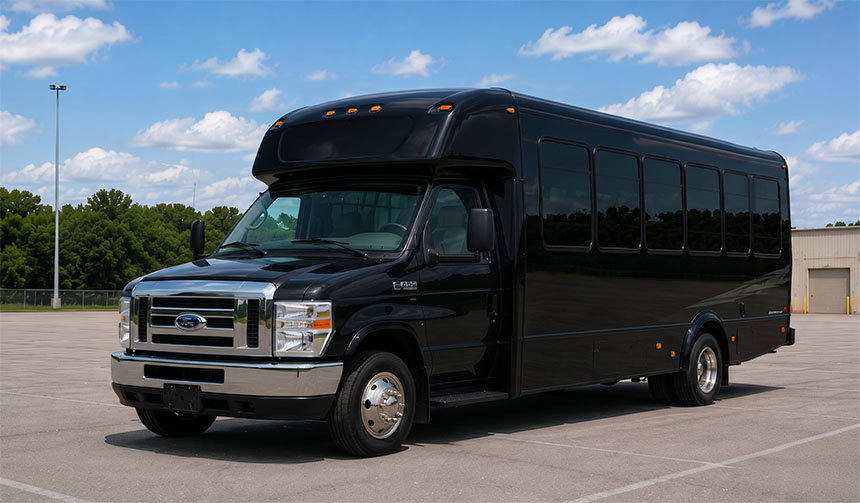 20-passenger minibus for charter in Fort Madison, IA